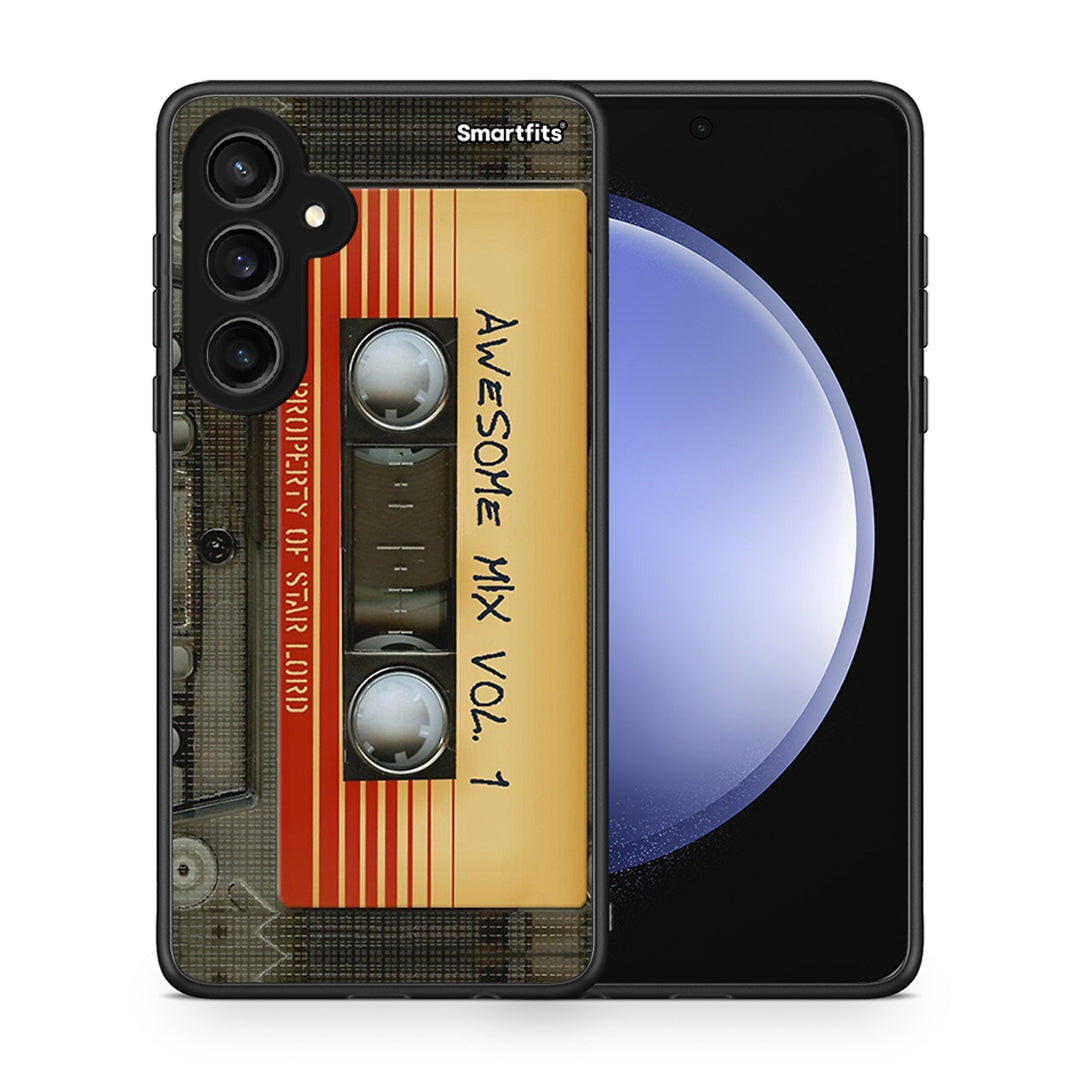 Θήκη Samsung Galaxy S23 FE Awesome Mix από τη Smartfits με σχέδιο στο πίσω μέρος και μαύρο περίβλημα | Samsung Galaxy S23 FE Awesome Mix case with colorful back and black bezels