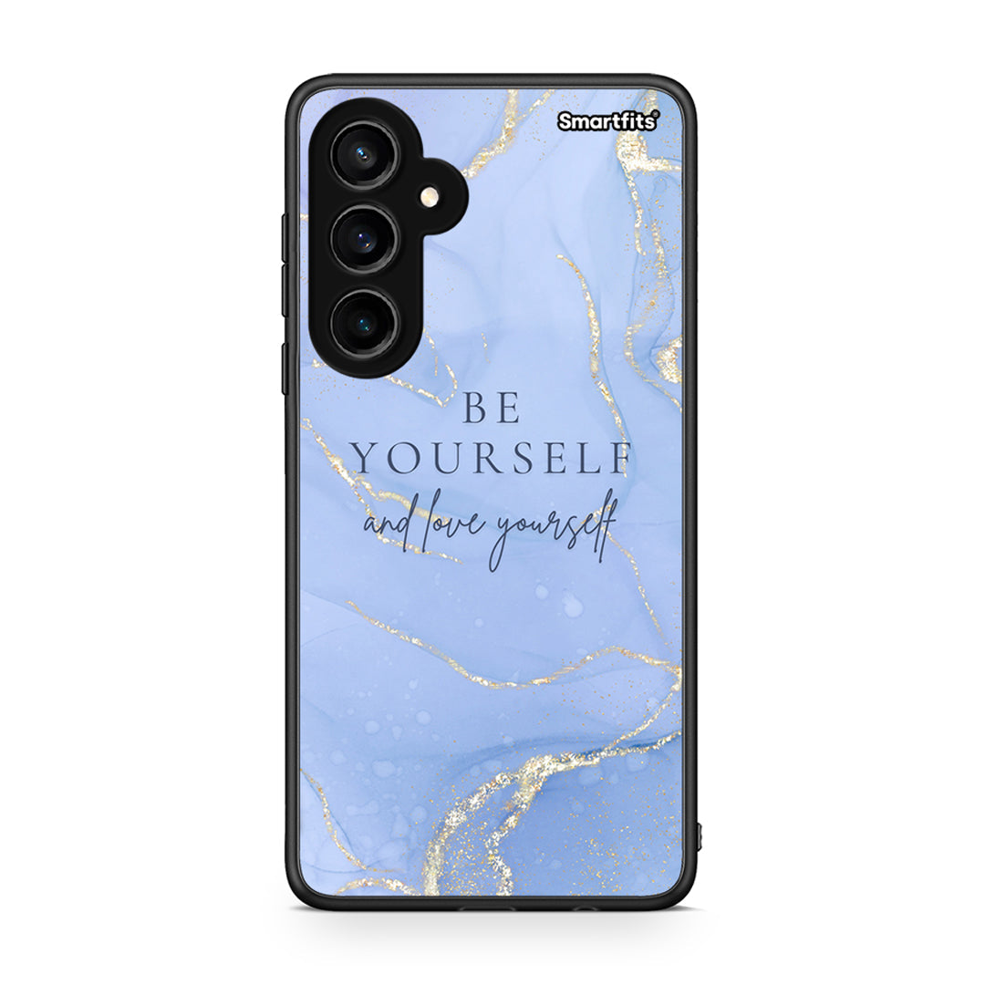 Samsung Galaxy S23 FE Be Yourself θήκη από τη Smartfits με σχέδιο στο πίσω μέρος και μαύρο περίβλημα | Smartphone case with colorful back and black bezels by Smartfits