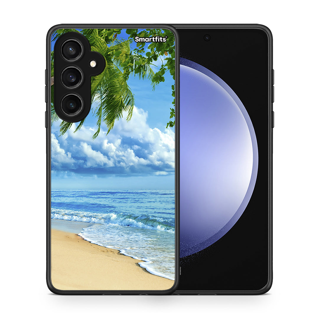 Θήκη Samsung Galaxy S23 FE Beautiful Beach από τη Smartfits με σχέδιο στο πίσω μέρος και μαύρο περίβλημα | Samsung Galaxy S23 FE Beautiful Beach case with colorful back and black bezels