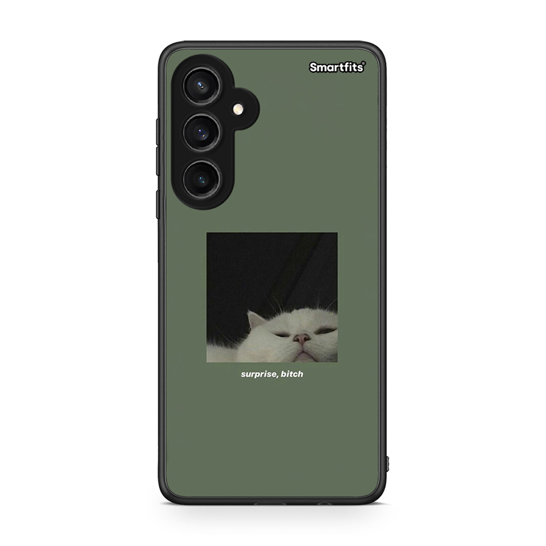 Samsung Galaxy S23 FE Bitch Surprise θήκη από τη Smartfits με σχέδιο στο πίσω μέρος και μαύρο περίβλημα | Smartphone case with colorful back and black bezels by Smartfits