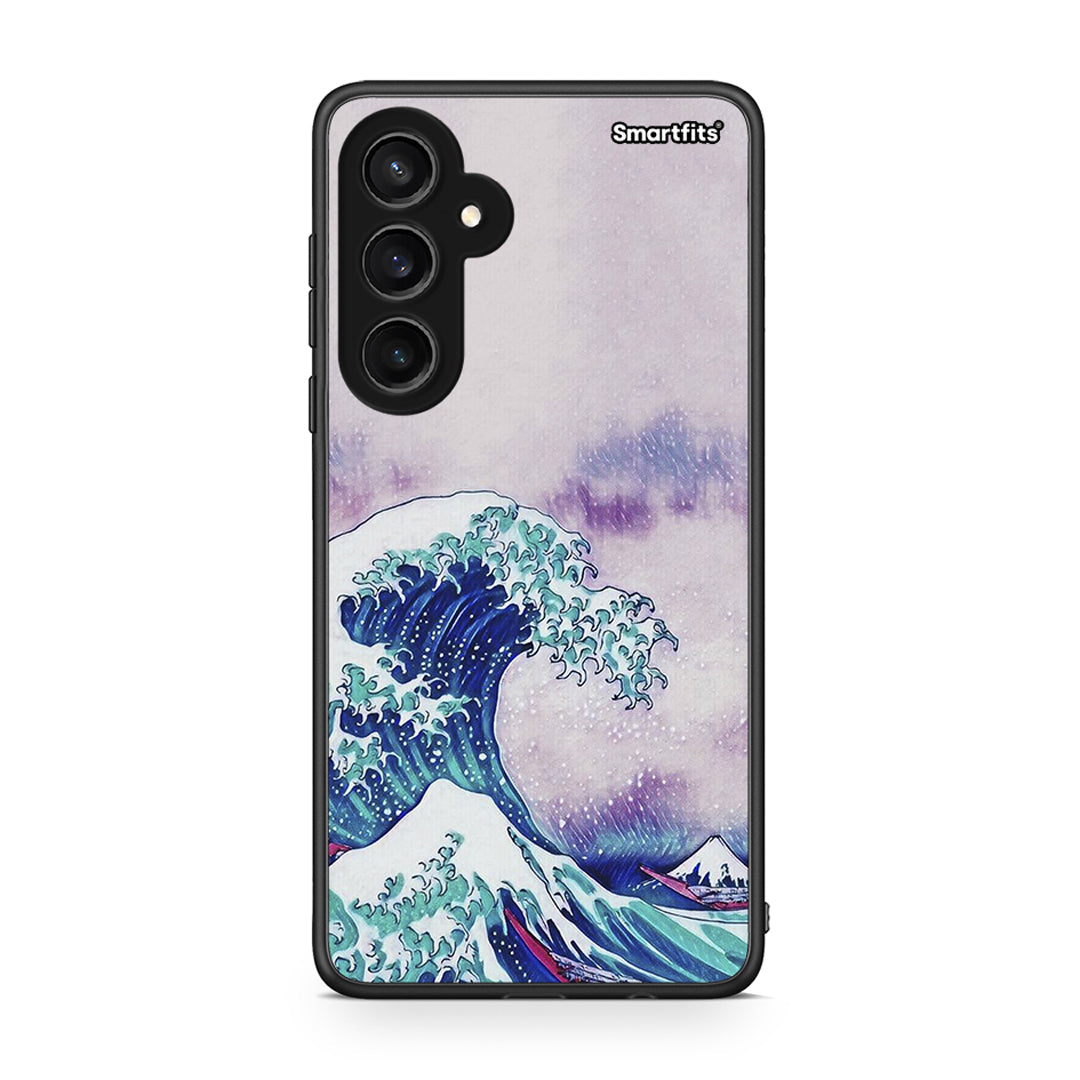 Samsung Galaxy S23 FE Blue Waves θήκη από τη Smartfits με σχέδιο στο πίσω μέρος και μαύρο περίβλημα | Smartphone case with colorful back and black bezels by Smartfits