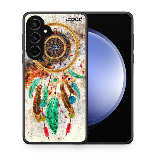 Θήκη Samsung Galaxy S23 FE DreamCatcher Boho από τη Smartfits με σχέδιο στο πίσω μέρος και μαύρο περίβλημα | Samsung Galaxy S23 FE DreamCatcher Boho case with colorful back and black bezels