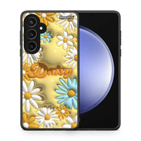 Thumbnail for Θήκη Samsung Galaxy S23 FE Bubble Daisies από τη Smartfits με σχέδιο στο πίσω μέρος και μαύρο περίβλημα | Samsung Galaxy S23 FE Bubble Daisies case with colorful back and black bezels