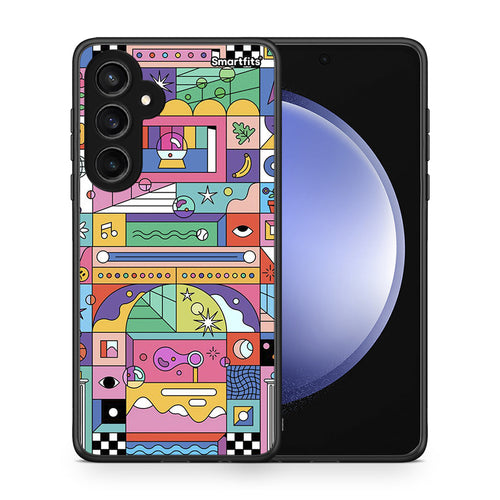 Θήκη Samsung Galaxy S23 FE Bubbles Soap από τη Smartfits με σχέδιο στο πίσω μέρος και μαύρο περίβλημα | Samsung Galaxy S23 FE Bubbles Soap case with colorful back and black bezels