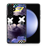 Thumbnail for Θήκη Samsung Galaxy S23 FE Cat Collage από τη Smartfits με σχέδιο στο πίσω μέρος και μαύρο περίβλημα | Samsung Galaxy S23 FE Cat Collage case with colorful back and black bezels
