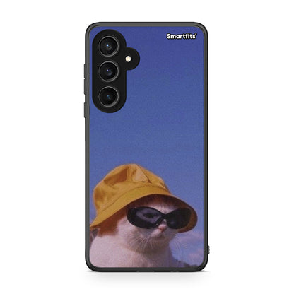 Samsung Galaxy S23 FE Cat Diva θήκη από τη Smartfits με σχέδιο στο πίσω μέρος και μαύρο περίβλημα | Smartphone case with colorful back and black bezels by Smartfits