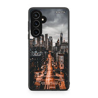 Thumbnail for Samsung Galaxy S23 FE City Lights θήκη από τη Smartfits με σχέδιο στο πίσω μέρος και μαύρο περίβλημα | Smartphone case with colorful back and black bezels by Smartfits