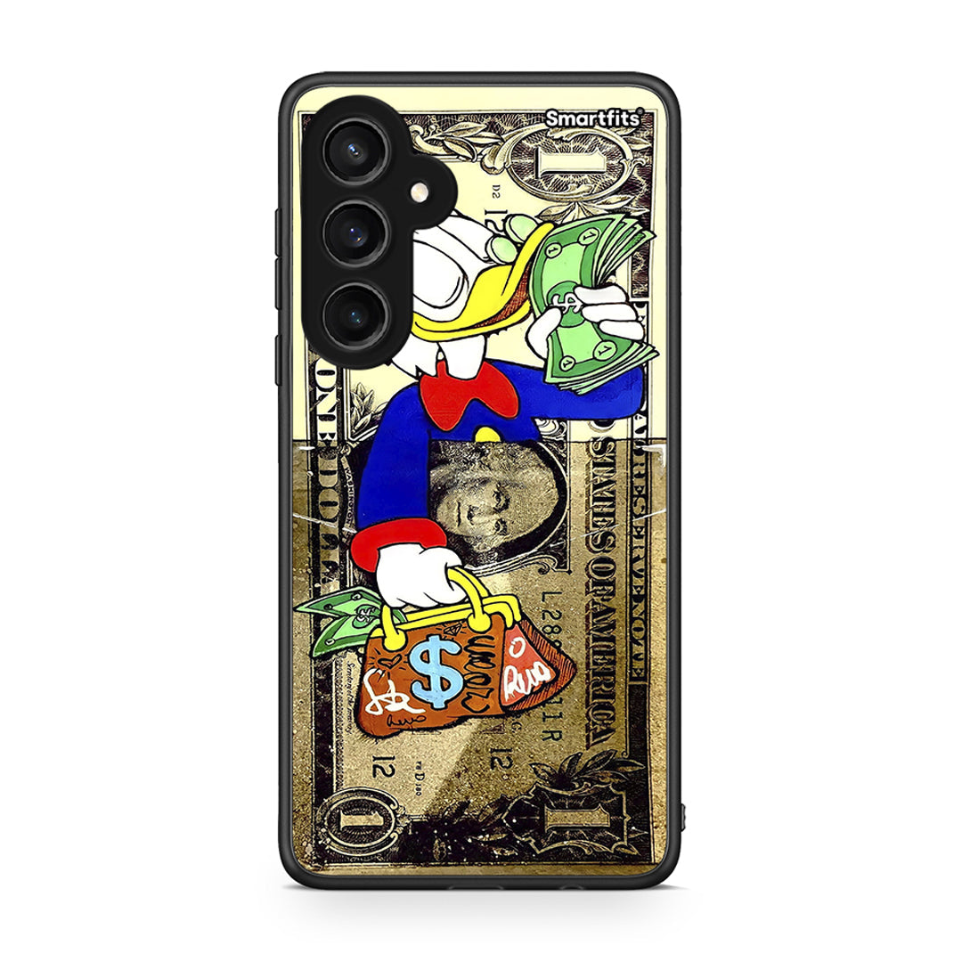 Samsung Galaxy S23 FE Duck Money Θήκη από τη Smartfits με σχέδιο στο πίσω μέρος και μαύρο περίβλημα | Smartphone case with colorful back and black bezels by Smartfits