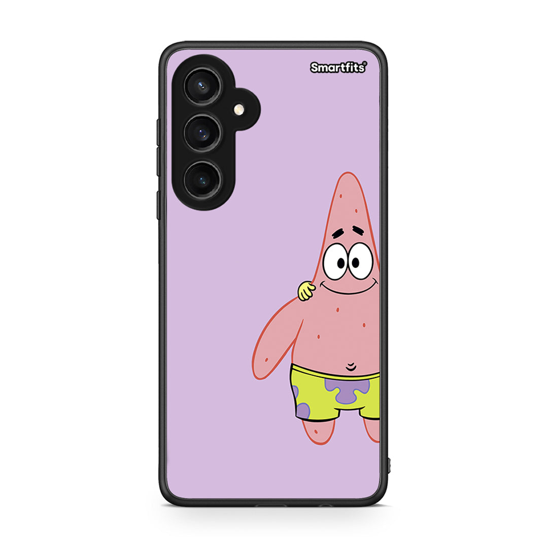 Samsung Galaxy S23 FE Friends Patrick θήκη από τη Smartfits με σχέδιο στο πίσω μέρος και μαύρο περίβλημα | Smartphone case with colorful back and black bezels by Smartfits