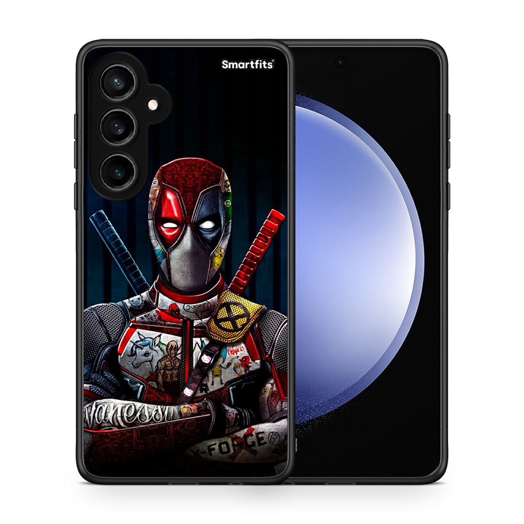 Θήκη Samsung Galaxy S23 FE Funny Guy από τη Smartfits με σχέδιο στο πίσω μέρος και μαύρο περίβλημα | Samsung Galaxy S23 FE Funny Guy case with colorful back and black bezels