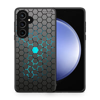 Thumbnail for Θήκη Samsung Galaxy S23 FE Hexagonal Geometric από τη Smartfits με σχέδιο στο πίσω μέρος και μαύρο περίβλημα | Samsung Galaxy S23 FE Hexagonal Geometric case with colorful back and black bezels