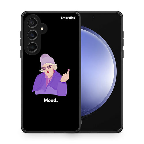 Θήκη Samsung Galaxy S23 FE Grandma Mood Black από τη Smartfits με σχέδιο στο πίσω μέρος και μαύρο περίβλημα | Samsung Galaxy S23 FE Grandma Mood Black case with colorful back and black bezels