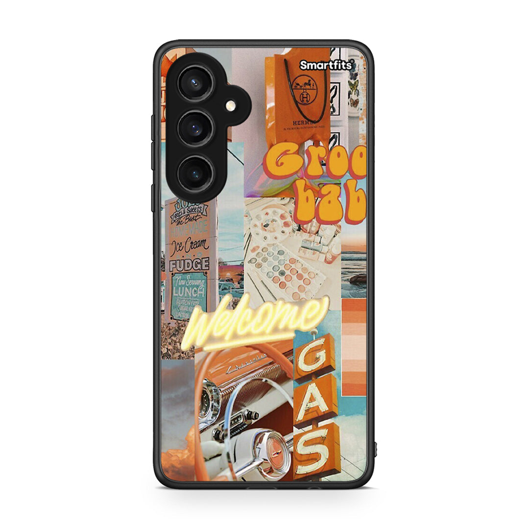 Samsung Galaxy S23 FE Groovy Babe Θήκη Αγίου Βαλεντίνου από τη Smartfits με σχέδιο στο πίσω μέρος και μαύρο περίβλημα | Smartphone case with colorful back and black bezels by Smartfits