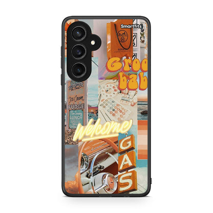 Samsung Galaxy S23 FE Groovy Babe Θήκη Αγίου Βαλεντίνου από τη Smartfits με σχέδιο στο πίσω μέρος και μαύρο περίβλημα | Smartphone case with colorful back and black bezels by Smartfits