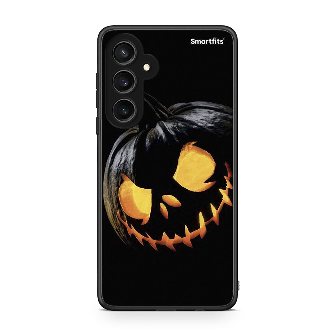 Samsung Galaxy S23 FE Halloween Scary Pumpkin Θήκη από τη Smartfits με σχέδιο στο πίσω μέρος και μαύρο περίβλημα | Smartphone case with colorful back and black bezels by Smartfits