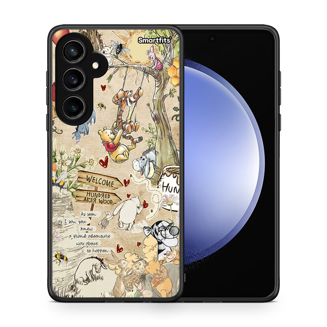 Θήκη Samsung Galaxy S23 FE Happy Friends από τη Smartfits με σχέδιο στο πίσω μέρος και μαύρο περίβλημα | Samsung Galaxy S23 FE Happy Friends case with colorful back and black bezels