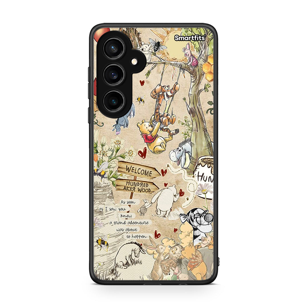 Samsung Galaxy S23 FE Happy Friends θήκη από τη Smartfits με σχέδιο στο πίσω μέρος και μαύρο περίβλημα | Smartphone case with colorful back and black bezels by Smartfits