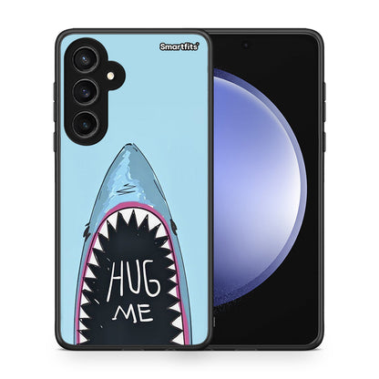 Θήκη Samsung Galaxy S23 FE Hug Me από τη Smartfits με σχέδιο στο πίσω μέρος και μαύρο περίβλημα | Samsung Galaxy S23 FE Hug Me case with colorful back and black bezels