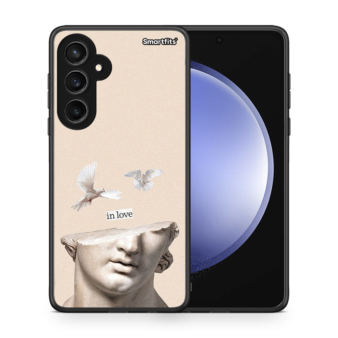 Θήκη Samsung Galaxy S23 FE In Love από τη Smartfits με σχέδιο στο πίσω μέρος και μαύρο περίβλημα | Samsung Galaxy S23 FE In Love case with colorful back and black bezels