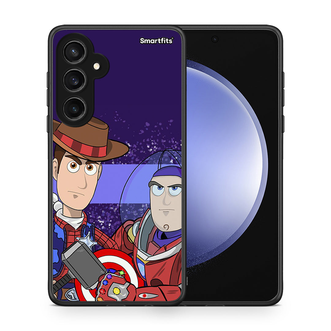 Θήκη Samsung Galaxy S23 FE Infinity Story από τη Smartfits με σχέδιο στο πίσω μέρος και μαύρο περίβλημα | Samsung Galaxy S23 FE Infinity Story case with colorful back and black bezels