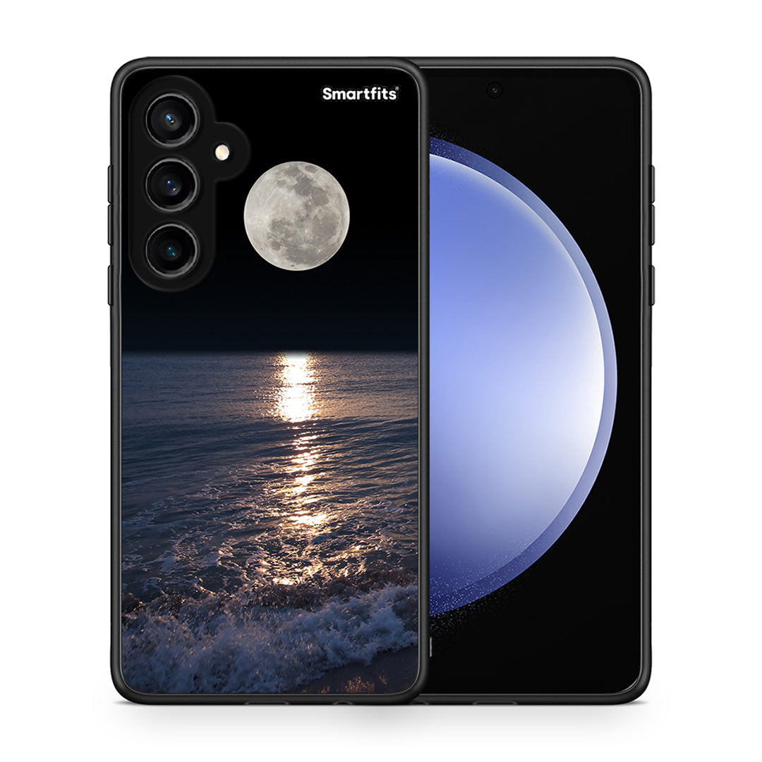 Θήκη Samsung Galaxy S23 FE Moon Landscape από τη Smartfits με σχέδιο στο πίσω μέρος και μαύρο περίβλημα | Samsung Galaxy S23 FE Moon Landscape case with colorful back and black bezels