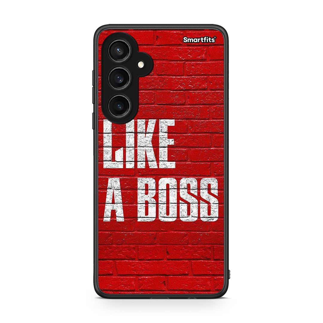 Samsung Galaxy S23 FE Like A Boss θήκη από τη Smartfits με σχέδιο στο πίσω μέρος και μαύρο περίβλημα | Smartphone case with colorful back and black bezels by Smartfits