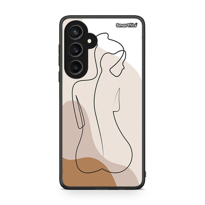 Samsung Galaxy S23 FE LineArt Woman θήκη από τη Smartfits με σχέδιο στο πίσω μέρος και μαύρο περίβλημα | Smartphone case with colorful back and black bezels by Smartfits