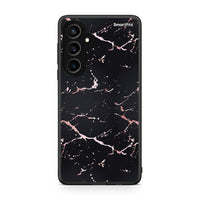 Thumbnail for 4 - Samsung Galaxy S23 FE Black Rosegold Marble case, cover, bumper