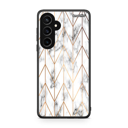 44 - Samsung Galaxy S23 FE Gold Geometric Marble case, cover, bumper