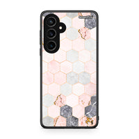 Thumbnail for 4 - Samsung Galaxy S23 FE Hexagon Pink Marble case, cover, bumper