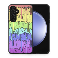 Thumbnail for Θήκη Samsung Galaxy S23 FE Melting Rainbow από τη Smartfits με σχέδιο στο πίσω μέρος και μαύρο περίβλημα | Samsung Galaxy S23 FE Melting Rainbow case with colorful back and black bezels