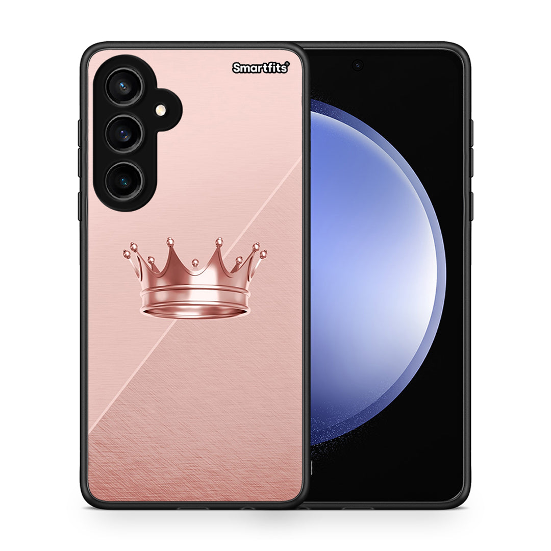 Θήκη Samsung Galaxy S23 FE Crown Minimal από τη Smartfits με σχέδιο στο πίσω μέρος και μαύρο περίβλημα | Samsung Galaxy S23 FE Crown Minimal case with colorful back and black bezels