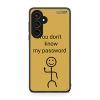 Thumbnail for Samsung Galaxy S23 FE My Password Θήκη από τη Smartfits με σχέδιο στο πίσω μέρος και μαύρο περίβλημα | Smartphone case with colorful back and black bezels by Smartfits