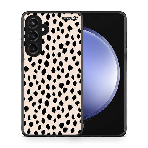 Θήκη Samsung Galaxy S23 FE New Polka Dots από τη Smartfits με σχέδιο στο πίσω μέρος και μαύρο περίβλημα | Samsung Galaxy S23 FE New Polka Dots case with colorful back and black bezels