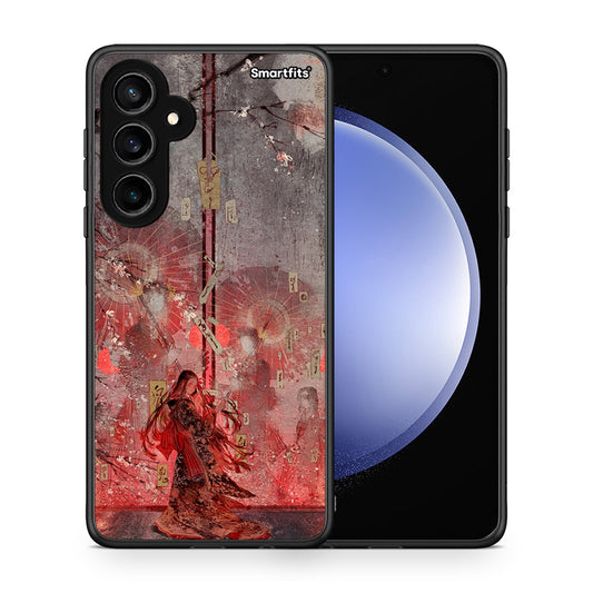 Θήκη Samsung Galaxy S23 FE Nezuko Kamado από τη Smartfits με σχέδιο στο πίσω μέρος και μαύρο περίβλημα | Samsung Galaxy S23 FE Nezuko Kamado case with colorful back and black bezels