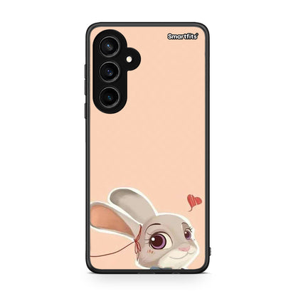 Samsung Galaxy S23 FE Nick Wilde And Judy Hopps Love 2 θήκη από τη Smartfits με σχέδιο στο πίσω μέρος και μαύρο περίβλημα | Smartphone case with colorful back and black bezels by Smartfits