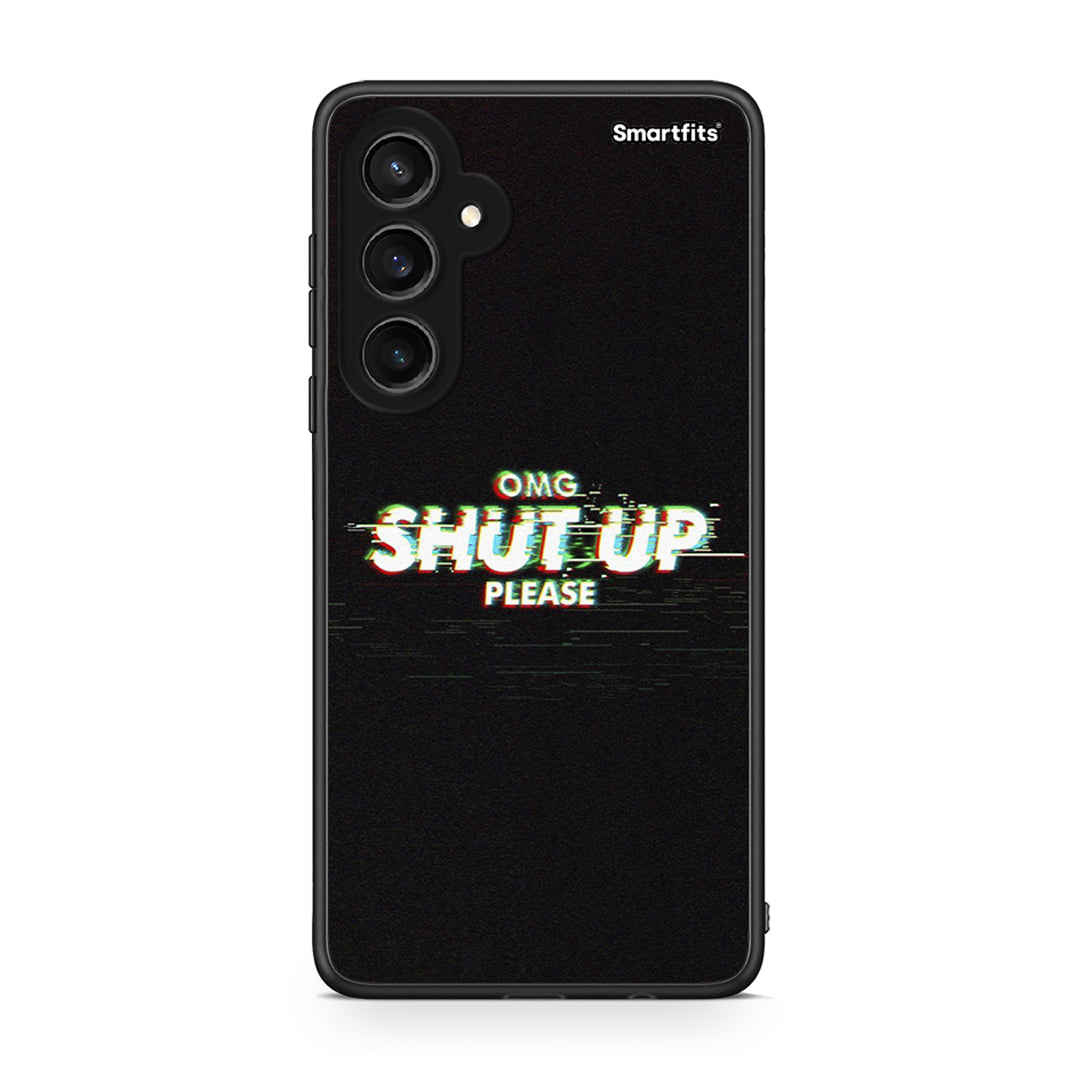 Samsung Galaxy S23 FE OMG ShutUp θήκη από τη Smartfits με σχέδιο στο πίσω μέρος και μαύρο περίβλημα | Smartphone case with colorful back and black bezels by Smartfits