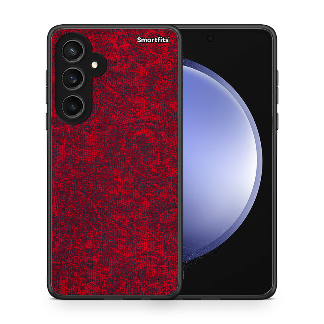 Θήκη Samsung Galaxy S23 FE Paisley Cashmere από τη Smartfits με σχέδιο στο πίσω μέρος και μαύρο περίβλημα | Samsung Galaxy S23 FE Paisley Cashmere case with colorful back and black bezels