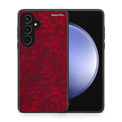 Θήκη Samsung Galaxy S23 FE Paisley Cashmere από τη Smartfits με σχέδιο στο πίσω μέρος και μαύρο περίβλημα | Samsung Galaxy S23 FE Paisley Cashmere case with colorful back and black bezels