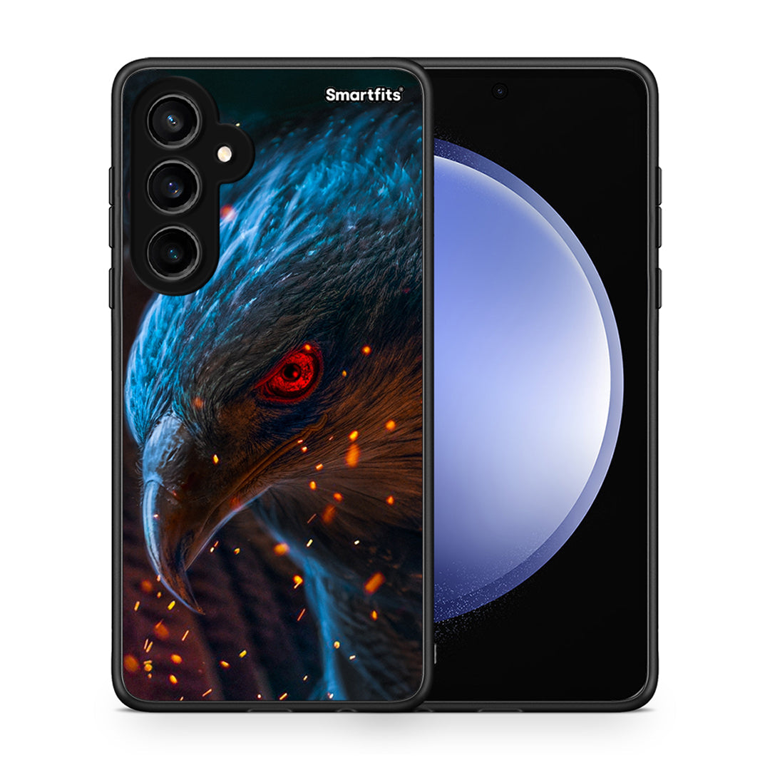 Θήκη Samsung Galaxy S23 FE Eagle PopArt από τη Smartfits με σχέδιο στο πίσω μέρος και μαύρο περίβλημα | Samsung Galaxy S23 FE Eagle PopArt case with colorful back and black bezels