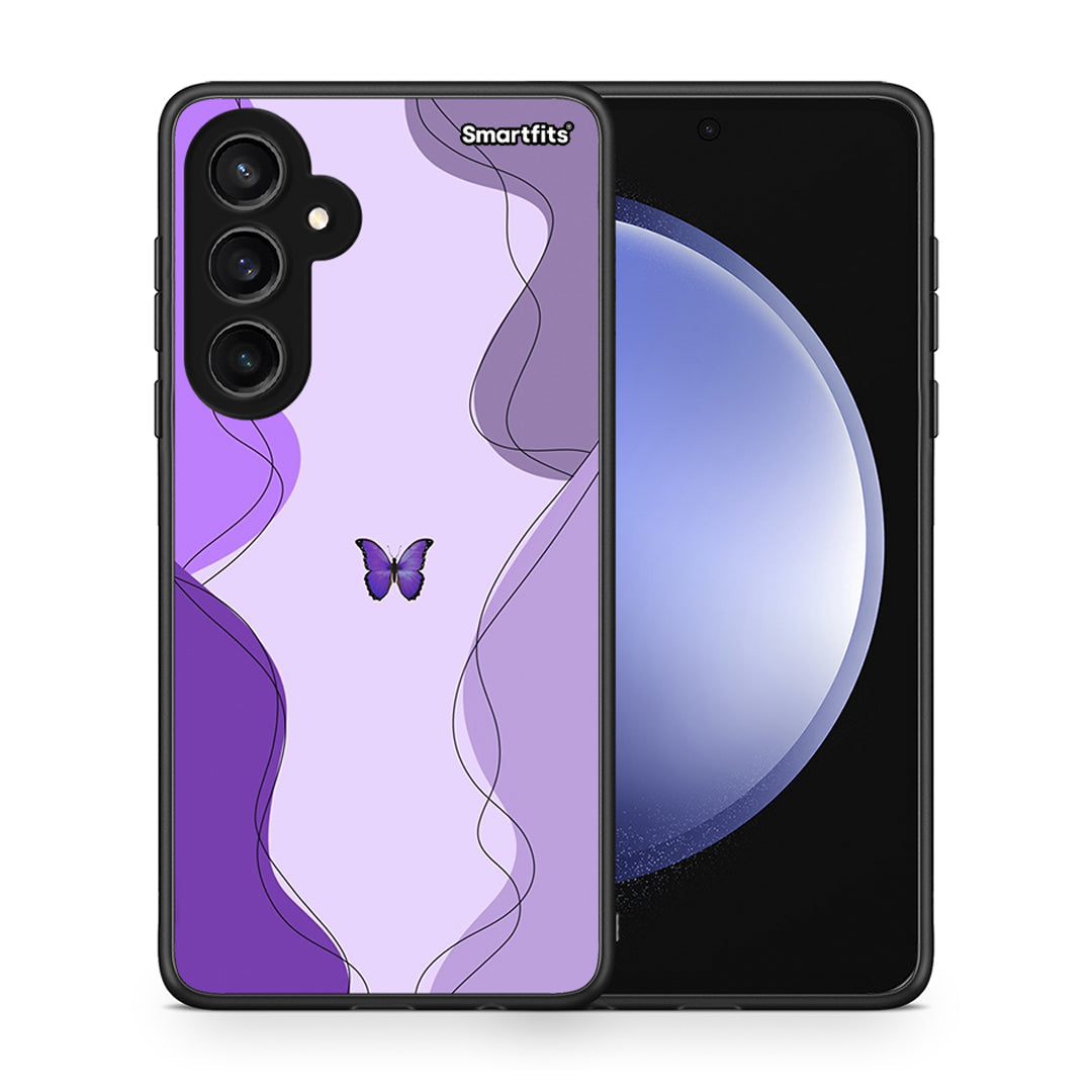 Purple Mariposa - Samsung Galaxy S23 FE θήκη