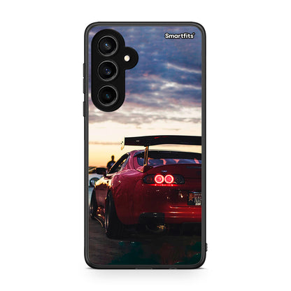 Samsung Galaxy S23 FE Racing Supra θήκη από τη Smartfits με σχέδιο στο πίσω μέρος και μαύρο περίβλημα | Smartphone case with colorful back and black bezels by Smartfits