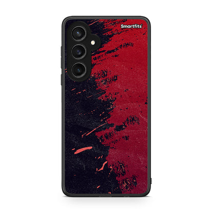 Samsung Galaxy S23 FE Red Paint Θήκη Αγίου Βαλεντίνου από τη Smartfits με σχέδιο στο πίσω μέρος και μαύρο περίβλημα | Smartphone case with colorful back and black bezels by Smartfits