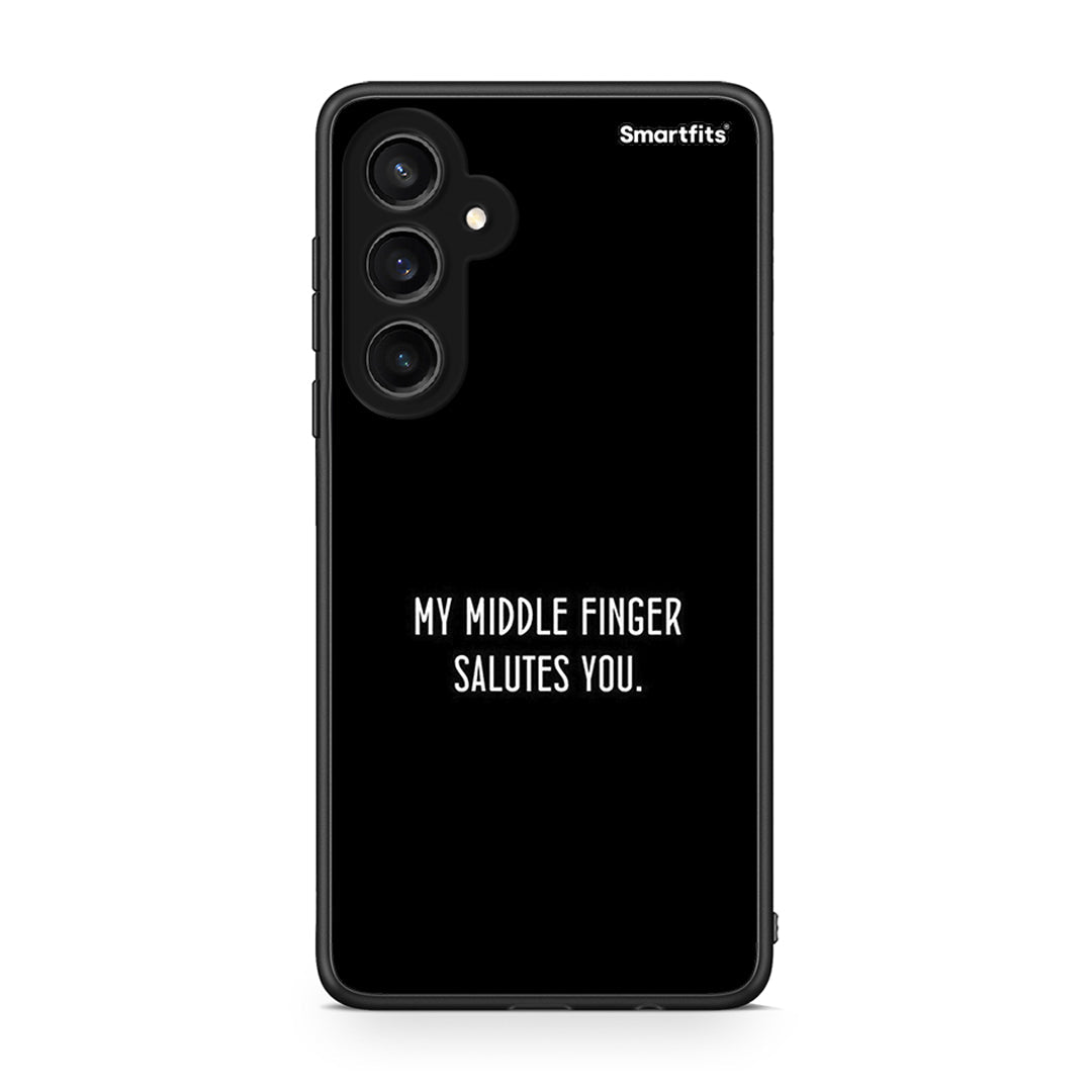 Samsung Galaxy S23 FE Salute θήκη από τη Smartfits με σχέδιο στο πίσω μέρος και μαύρο περίβλημα | Smartphone case with colorful back and black bezels by Smartfits