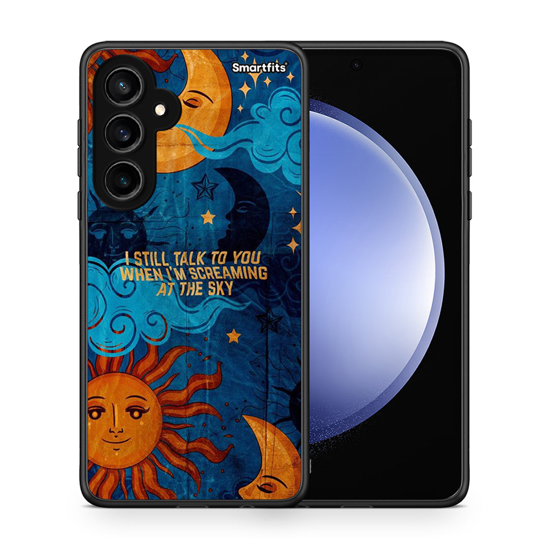 Θήκη Samsung Galaxy S23 FE Screaming Sky από τη Smartfits με σχέδιο στο πίσω μέρος και μαύρο περίβλημα | Samsung Galaxy S23 FE Screaming Sky case with colorful back and black bezels