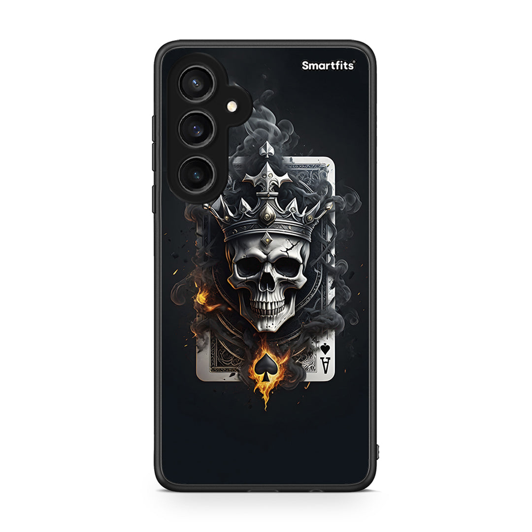 Samsung Galaxy S23 FE Skull King Ace θήκη από τη Smartfits με σχέδιο στο πίσω μέρος και μαύρο περίβλημα | Smartphone case with colorful back and black bezels by Smartfits