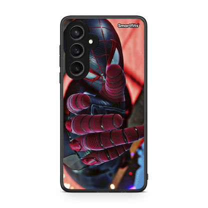 Samsung Galaxy S23 FE Spider Hand Θήκη από τη Smartfits με σχέδιο στο πίσω μέρος και μαύρο περίβλημα | Smartphone case with colorful back and black bezels by Smartfits