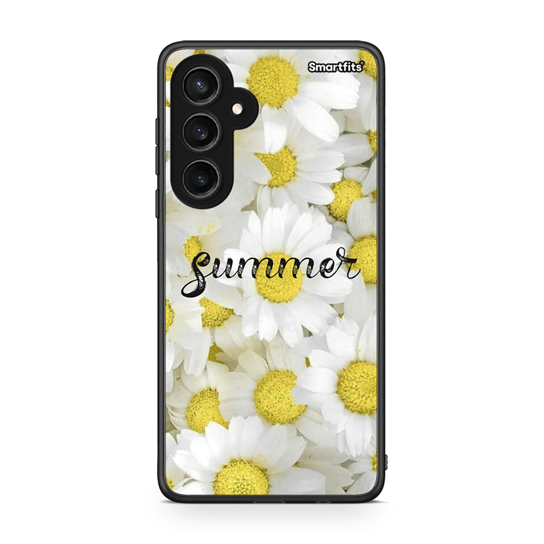 Samsung Galaxy S23 FE Summer Daisies Θήκη από τη Smartfits με σχέδιο στο πίσω μέρος και μαύρο περίβλημα | Smartphone case with colorful back and black bezels by Smartfits