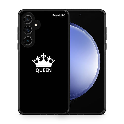 Θήκη Samsung Galaxy S23 FE Queen Valentine από τη Smartfits με σχέδιο στο πίσω μέρος και μαύρο περίβλημα | Samsung Galaxy S23 FE Queen Valentine case with colorful back and black bezels