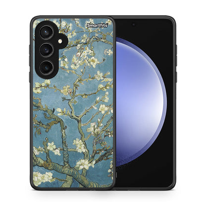 Θήκη Samsung Galaxy S23 FE White Blossoms από τη Smartfits με σχέδιο στο πίσω μέρος και μαύρο περίβλημα | Samsung Galaxy S23 FE White Blossoms case with colorful back and black bezels